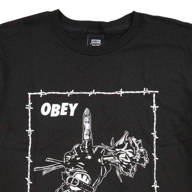 obey 163081254 no thank you tee black