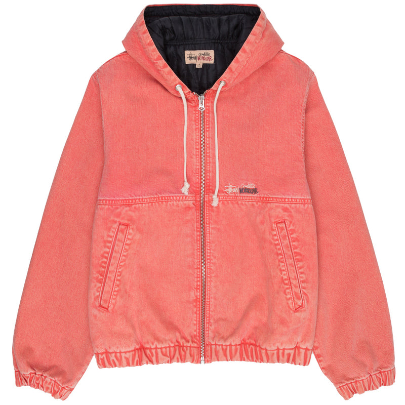 STÜSSY DOUBLE DYE WORK JACKET // FADED RED