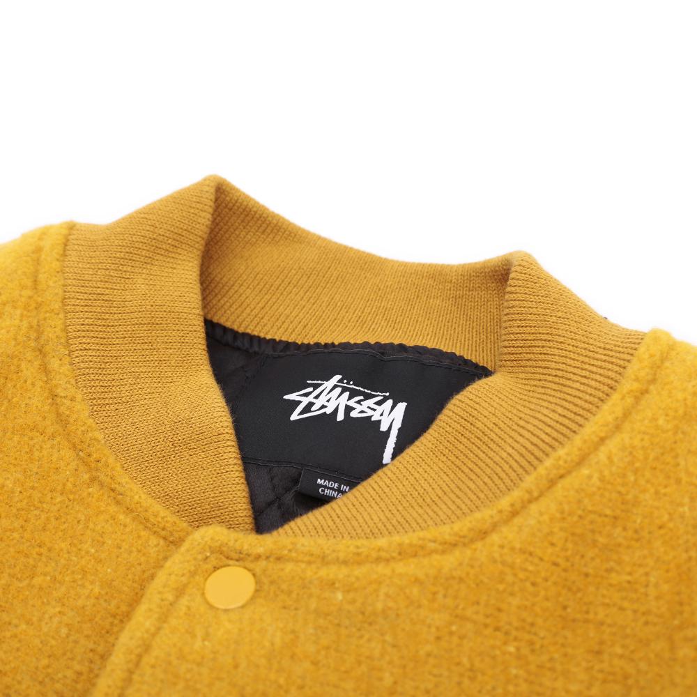 STÜSSY JACKSON VARSITY JACKET // MUSTARD