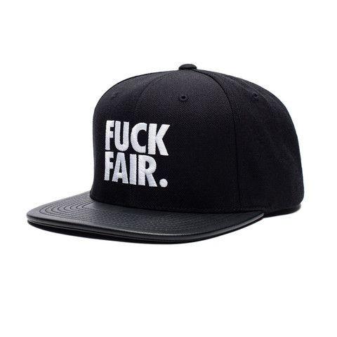 undefeated 531143 fuck fair cap black